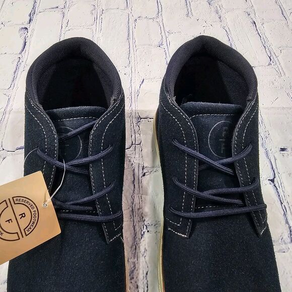 Reserved Footwear MENS SIZE 7.5 RF1207 Chukka Shoes Boots Navy Blue $118 - Picture 6 of 12